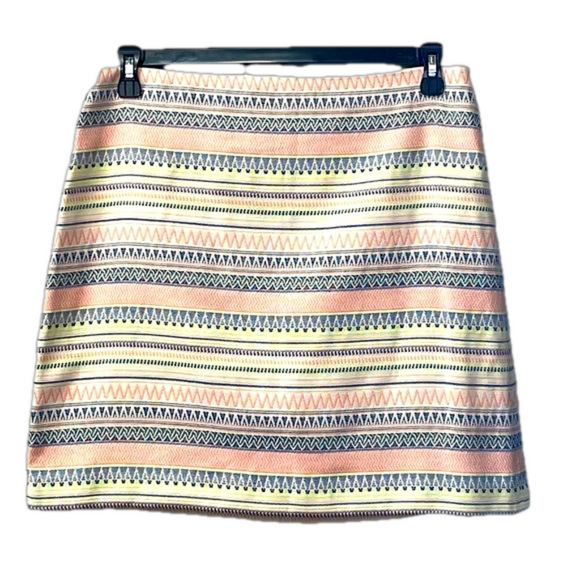 LOFT Dresses & Skirts - Loft Polished Striped Shift Skirt Fully Lined 100% Cotton Size 12 NWOT